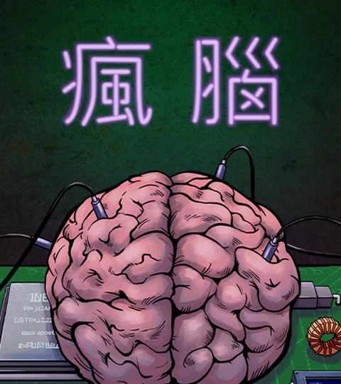 《瘋腦》封面背景